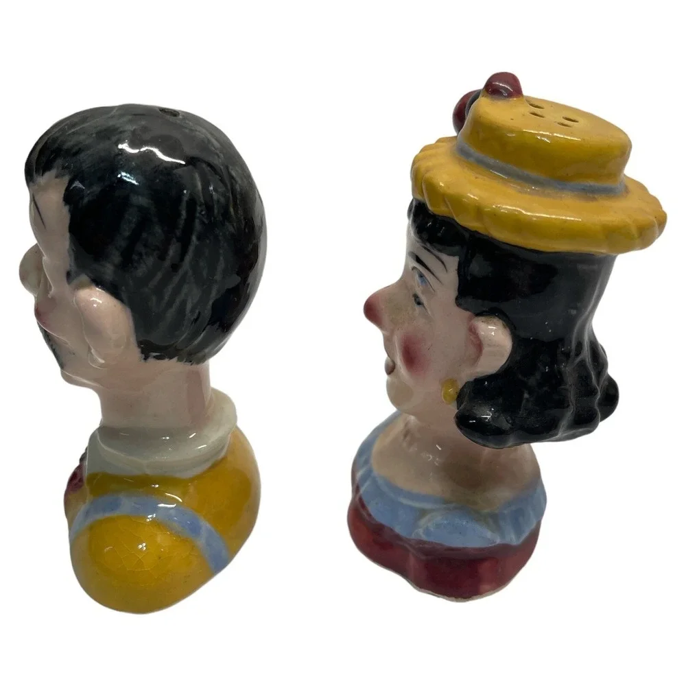 Enesco Rare Salt & Pepper‎ Shakers VTG Vintage Four Eye Made Japan